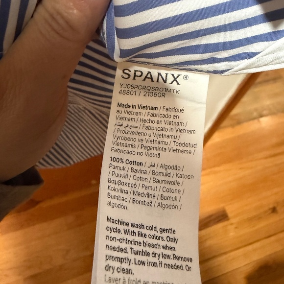 SPANX poplin shirt dress NWT - Picture 5 of 5